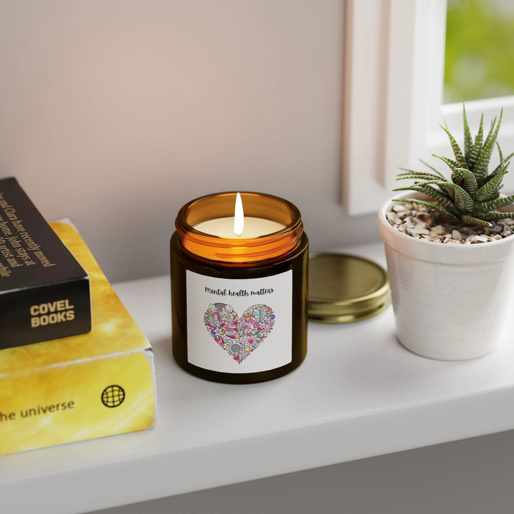 Mental health matters Scented Candle by Printify