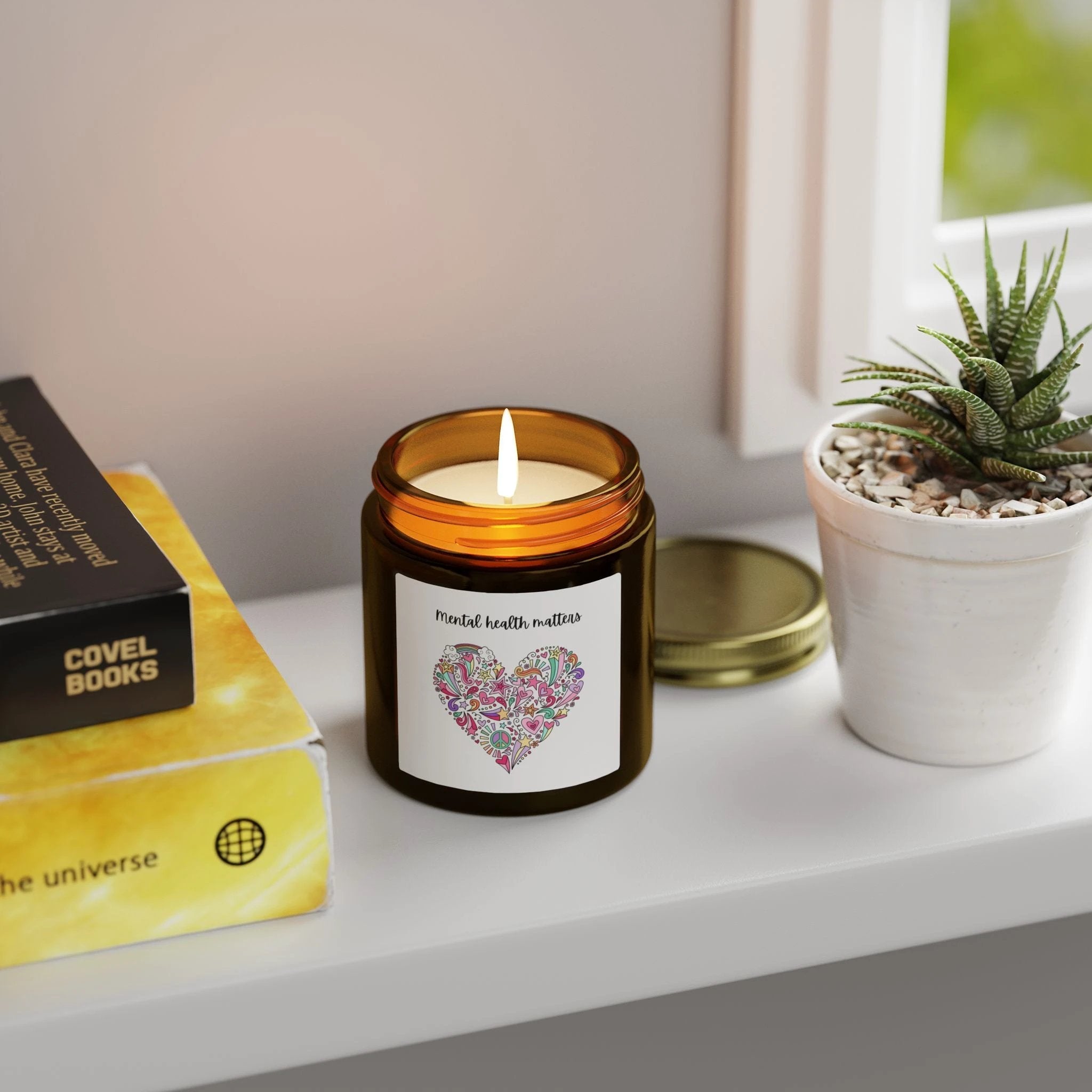Mental health matters Scented Candle by Printify