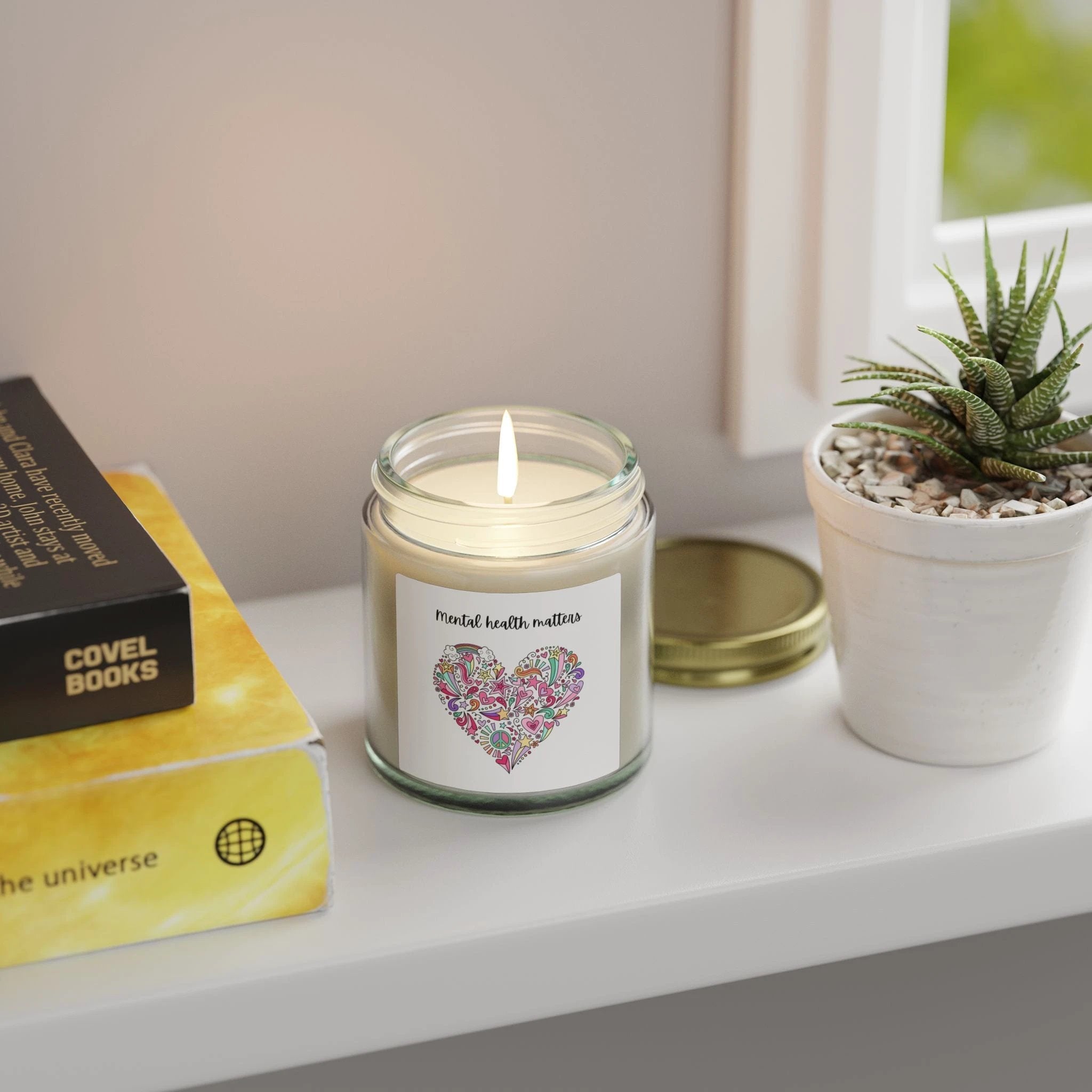 Mental health matters Scented Candle by Printify