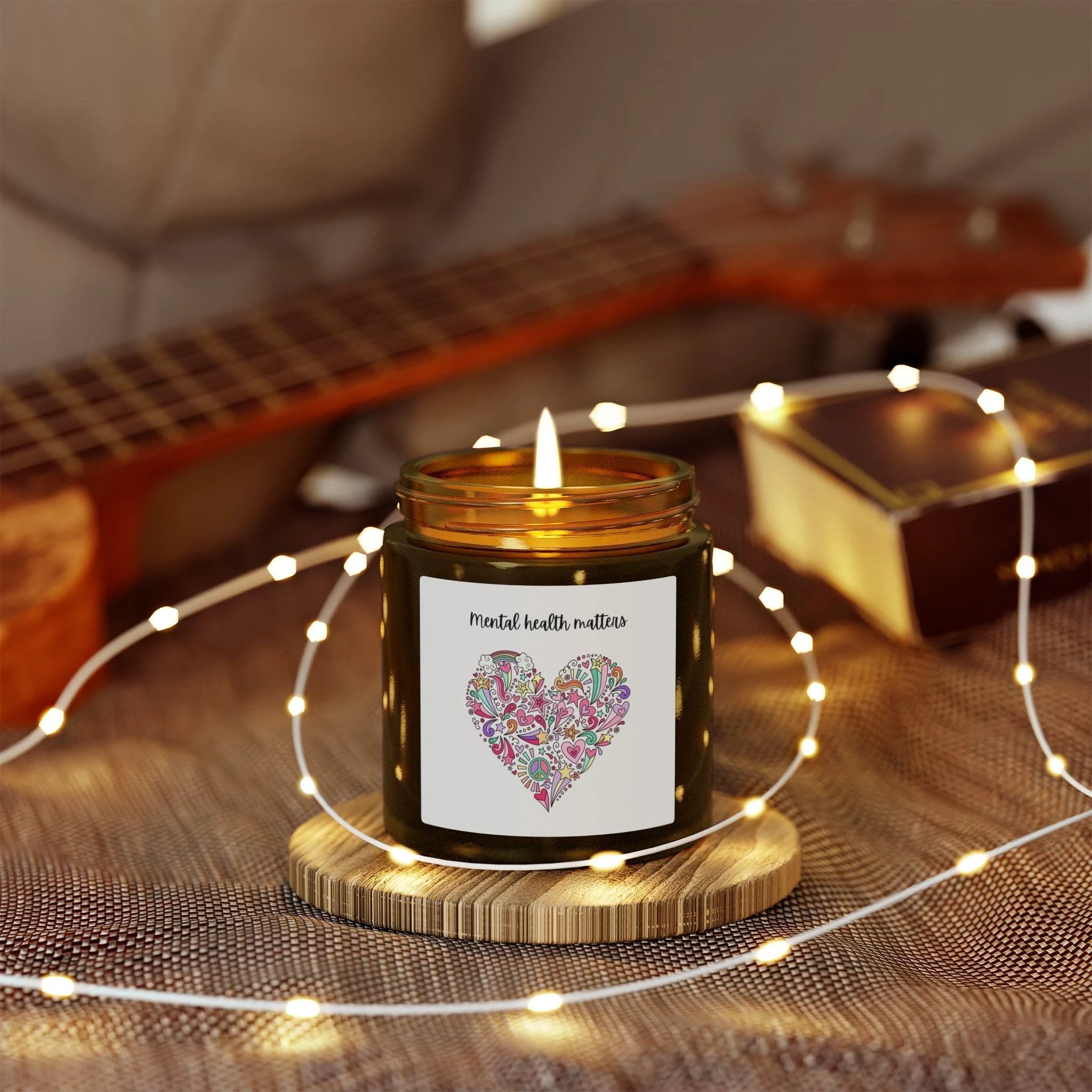 Mental health matters Scented Candle by Printify
