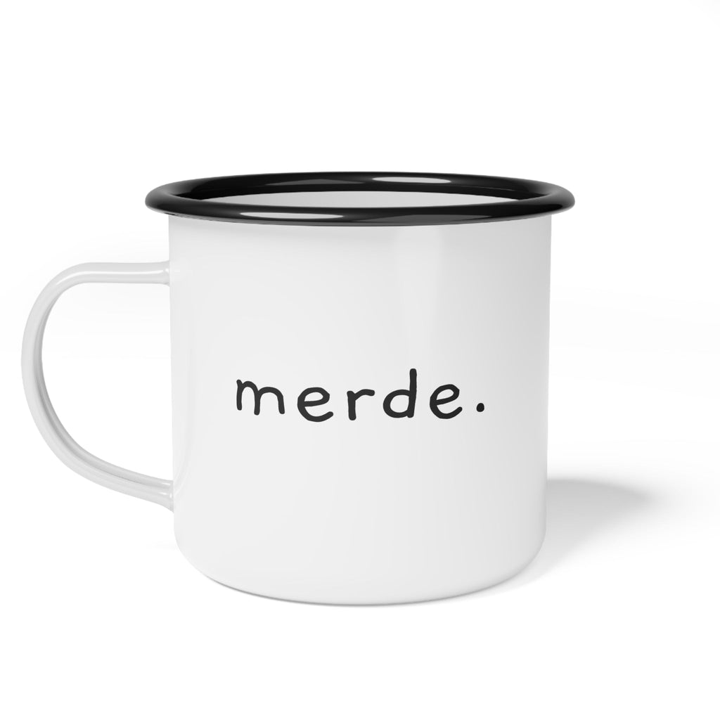 Merde Enamel Camp Cup Mug La Vie Bien Merde Enamel Camp Cup