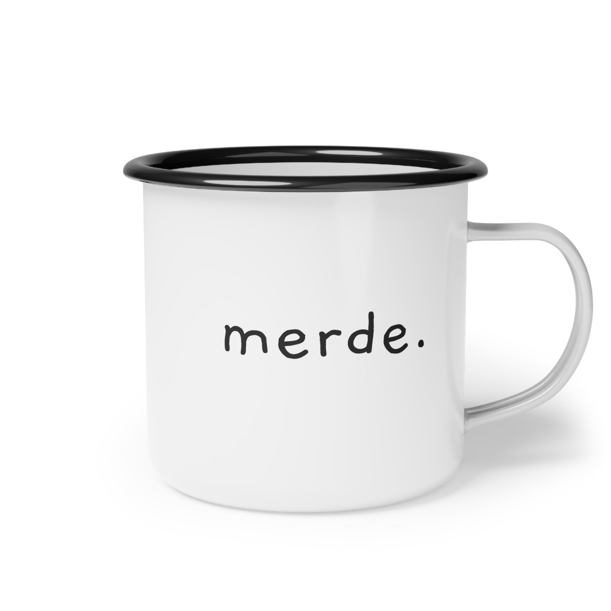 Merde Enamel Camp Cup Mug La Vie Bien Merde Enamel Camp Cup