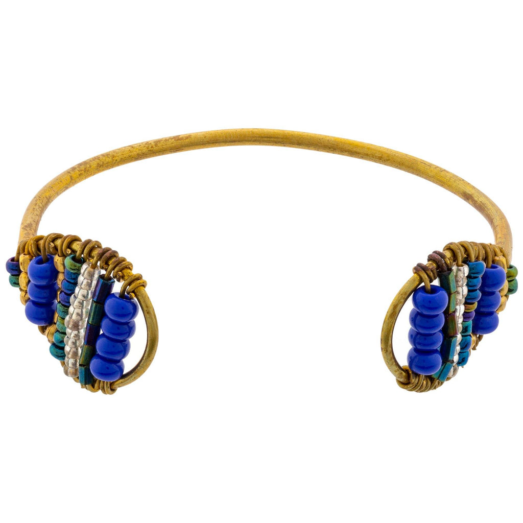 Merina Beaded Cuff Bracelet Bracelets - Fashion La Vie Bien Merina Beaded Cuff Bracelet