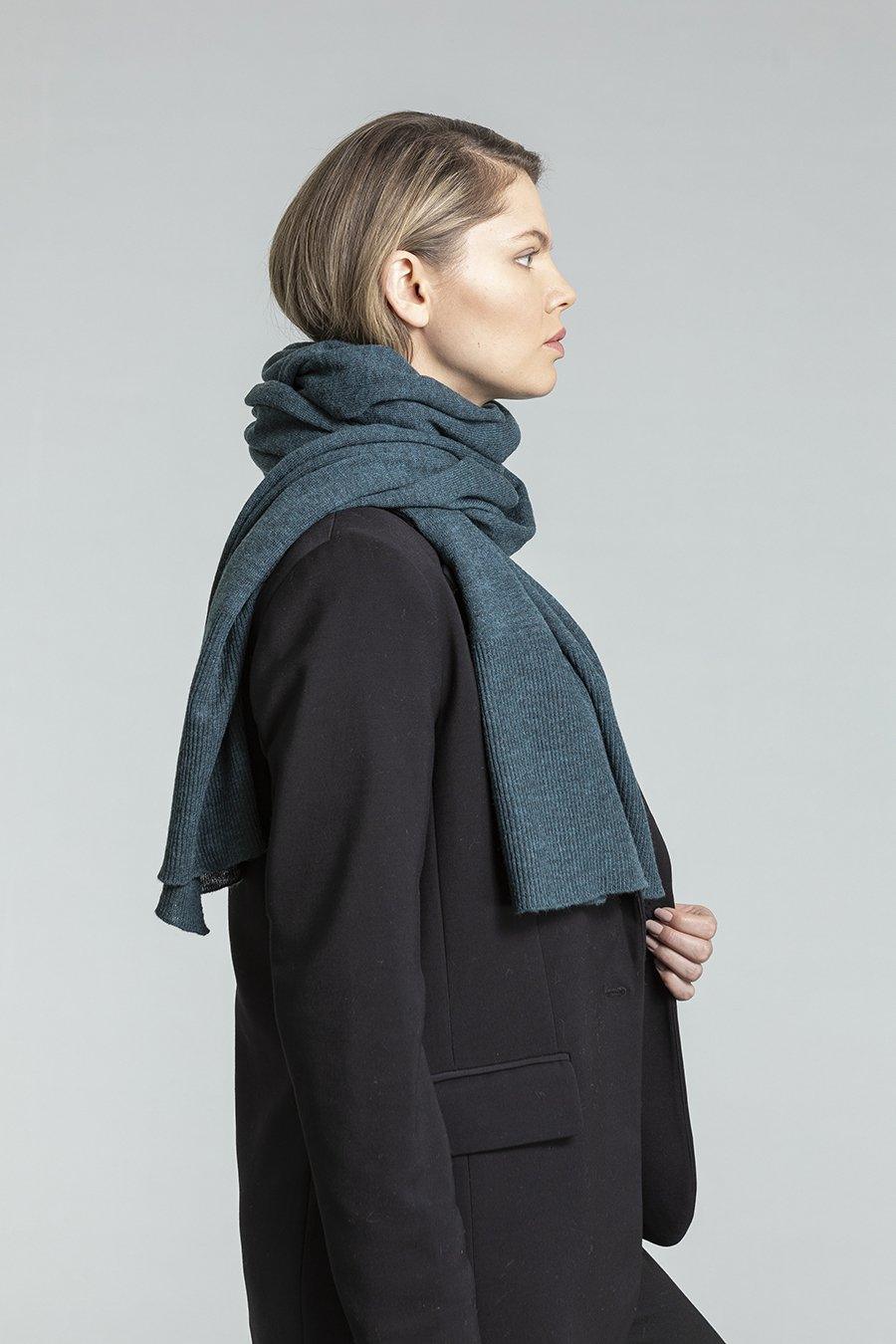 Merino Edge Rib Scarf Winter La Vie Bien Merino Edge Rib Scarf