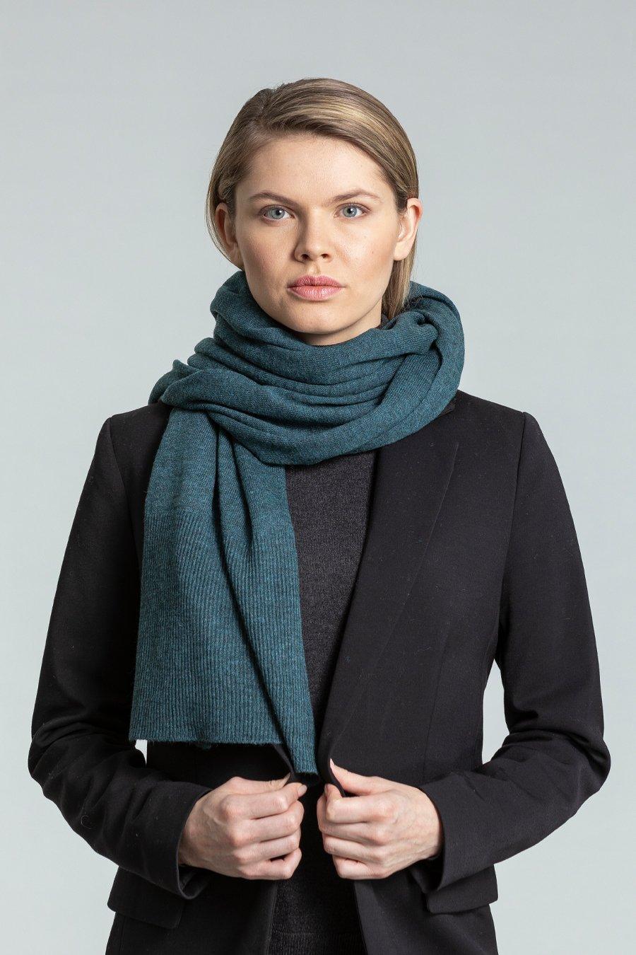Merino Edge Rib Scarf Winter La Vie Bien Merino Edge Rib Scarf