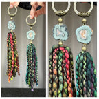 Merino Wool Garland with Stalactite Jasper, One of a kind decor piece, Natural Wall Hanging with Tassels, multiple uses Jasper Gift Garland La Vie Bien Merino Wool Garland with Stalactite Jasper, One of a kind decor piece, Natural Wall Hanging with Tassels, multiple uses Jasper Gift