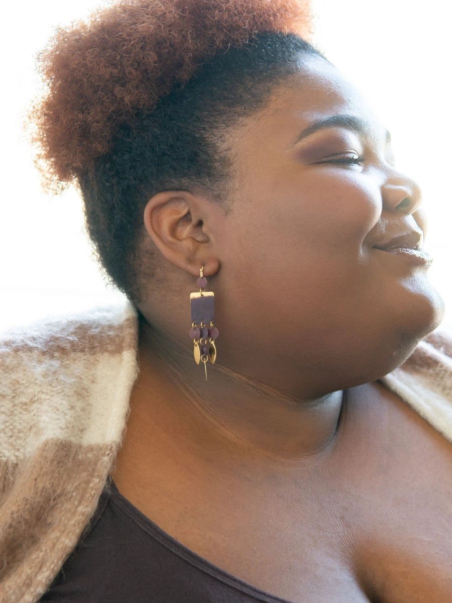 Merlot Charm Earrings