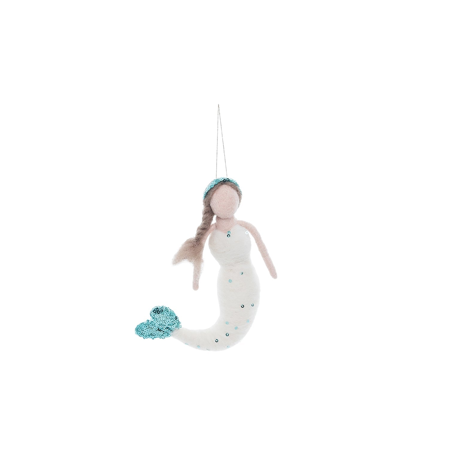 Mermaid Christmas Tree Ornament holiday decor La Vie Bien Mermaid Christmas Tree Ornament