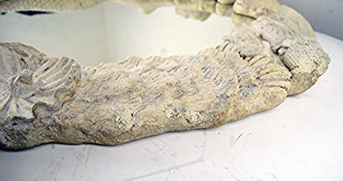 Mermaid Mirror with Roman Stone finish Mirror La Vie Bien Mermaid Mirror with Roman Stone finish
