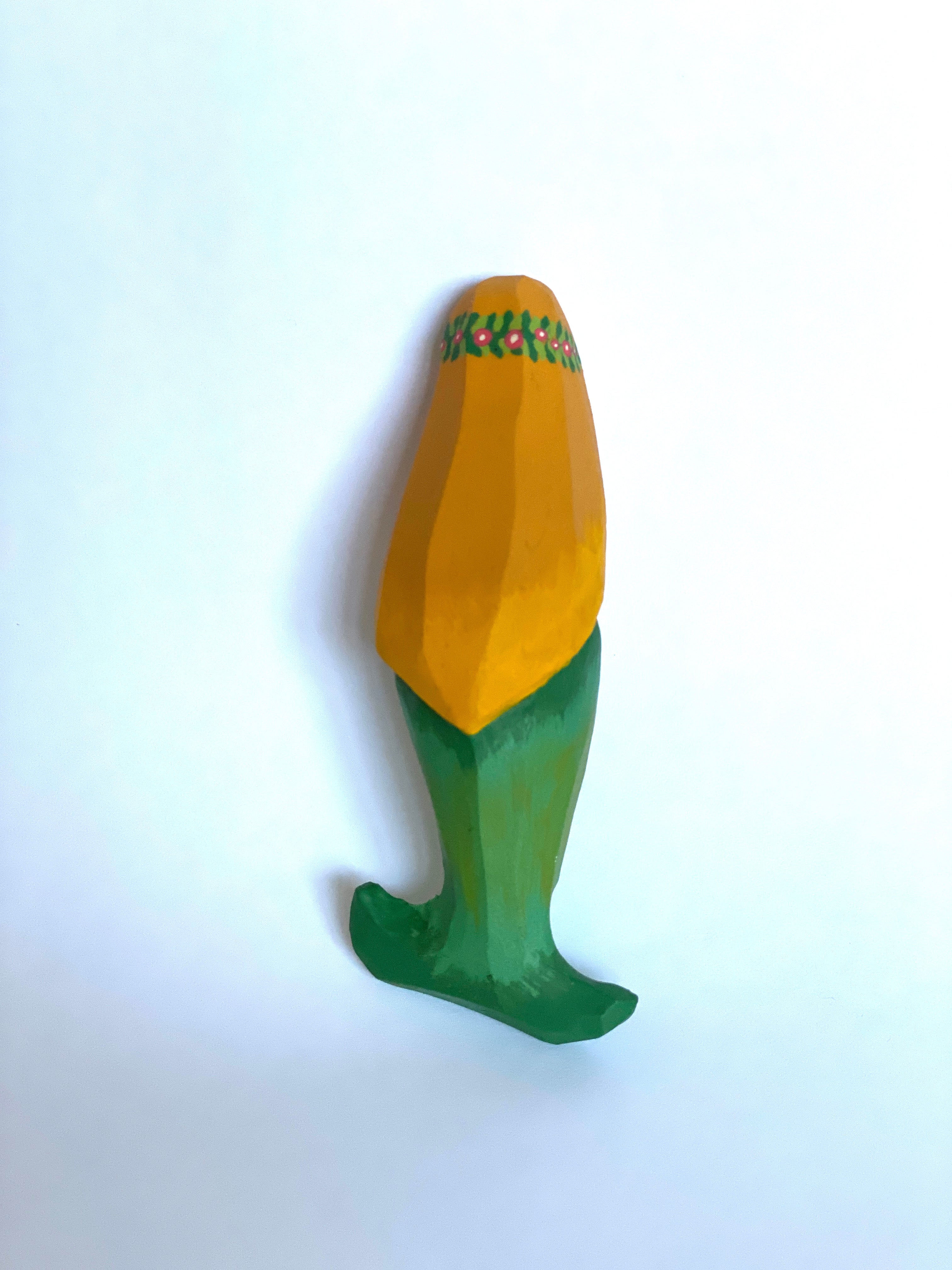 Hand-Carved Wooden Mermaid