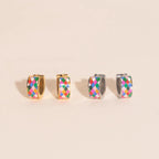 Merry & Bright Super Chunky Huggie Hoop Earrings by Oh Clementine