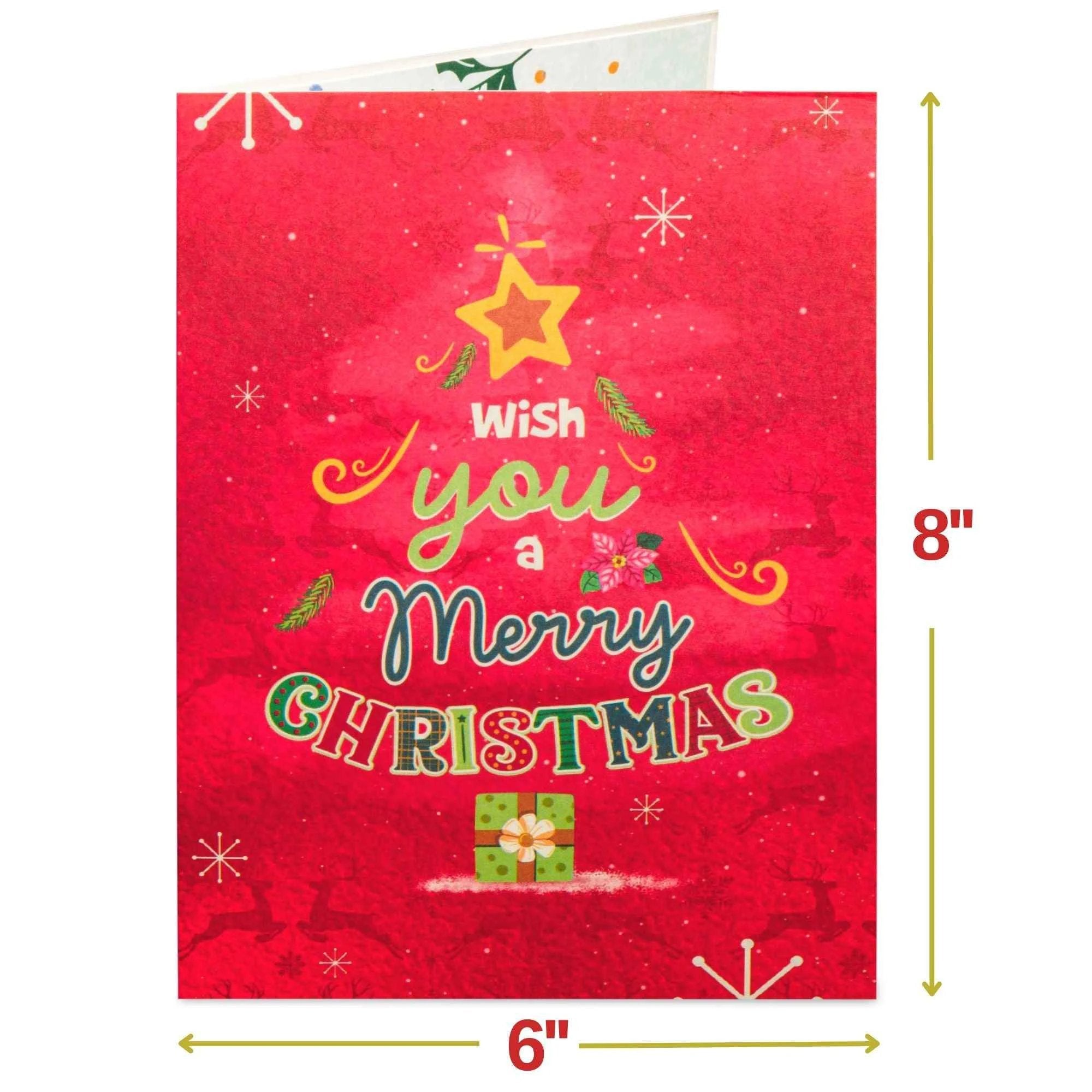 Merry Christmas Frndly Pop Up Card, 5" x 7" Cover by Paper Love