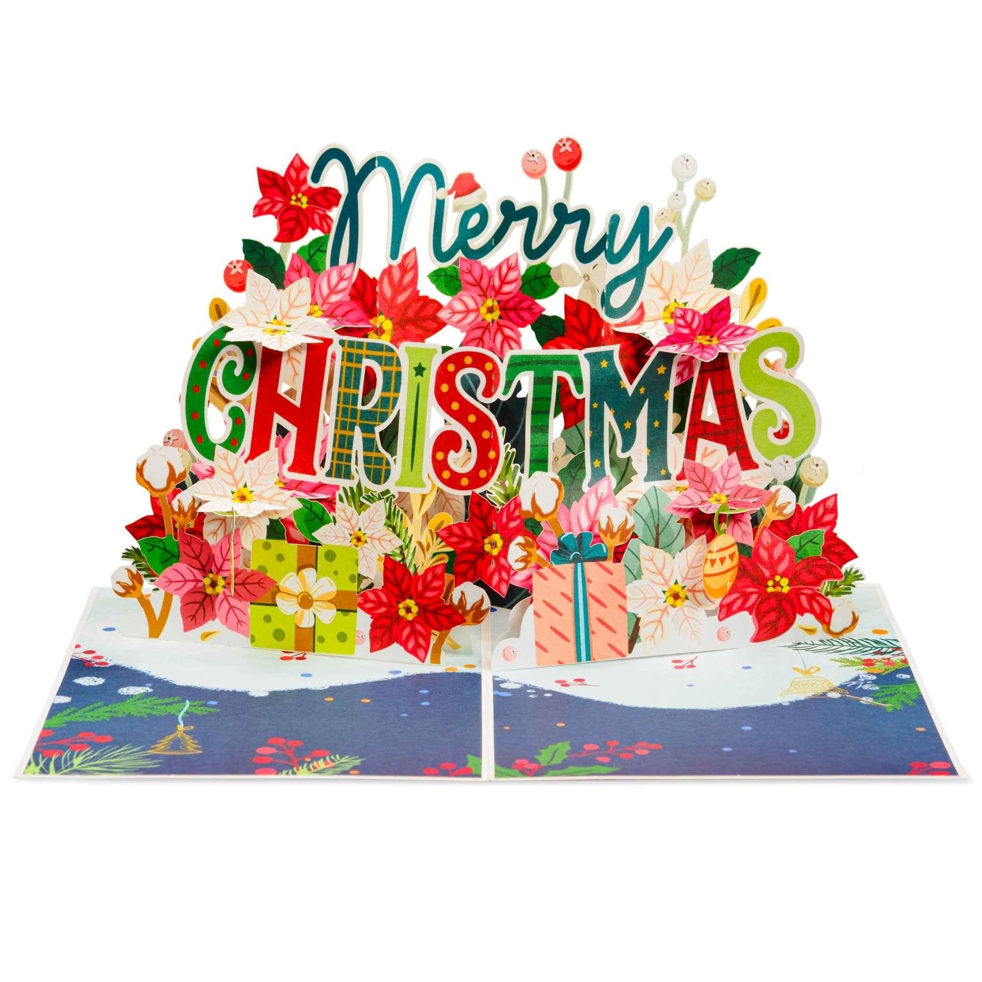Merry Christmas Frndly Pop Up Card, 5" x 7" Cover by Paper Love
