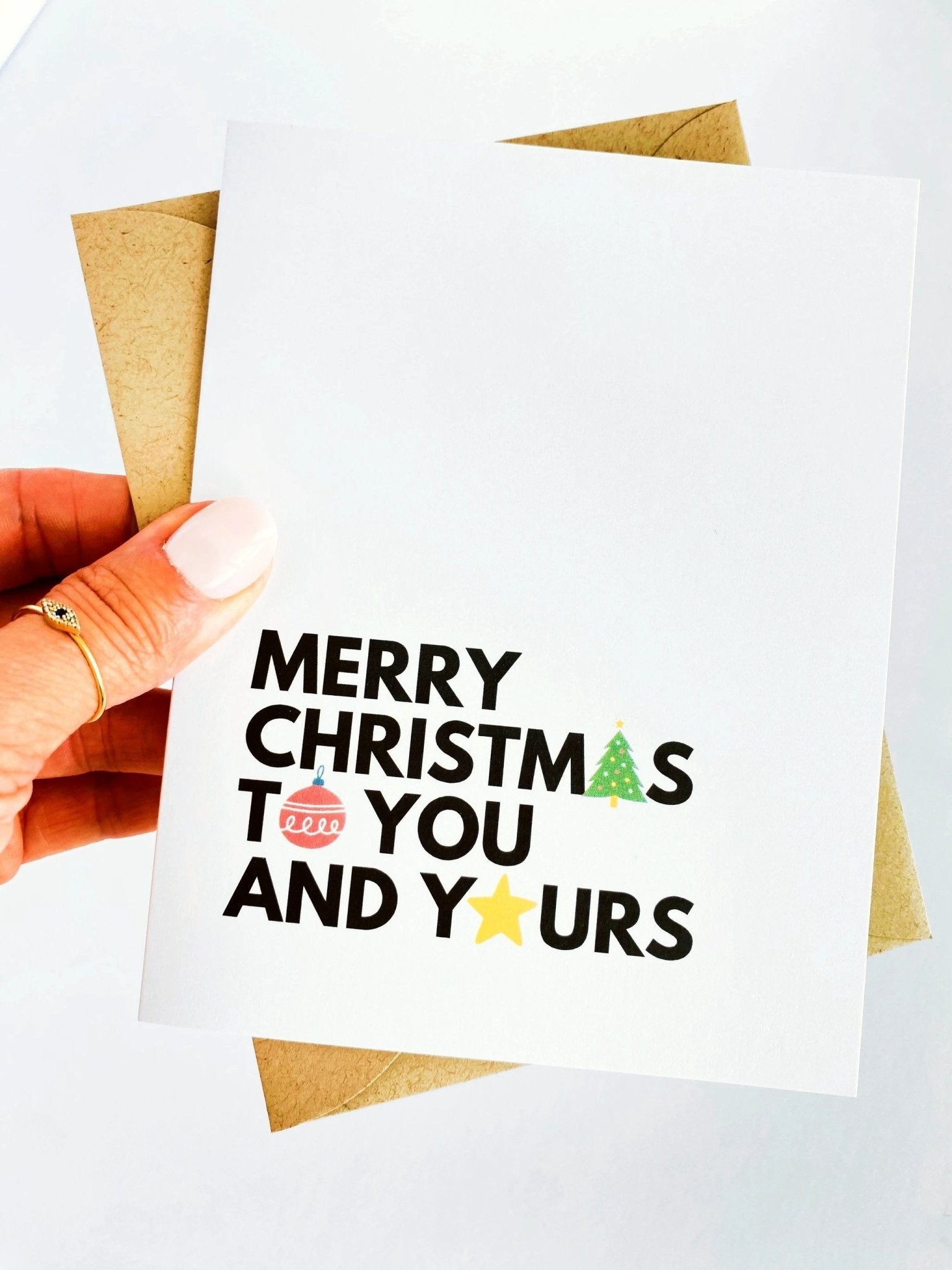 Merry Christmas to You and Yours Christmas Card by Five Dot Post