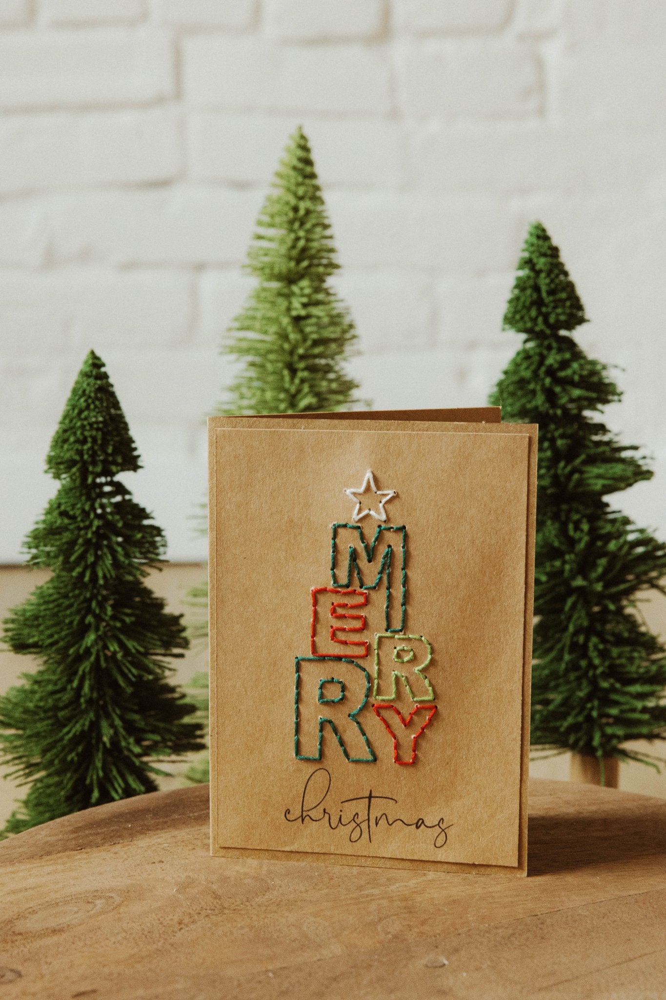 Merry Christmas Tree Holiday Greeting Cards