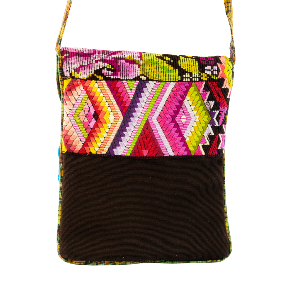 Messenger Up - cycled Huipil Crossbody One - of - a - Kind Bag - Guatemala Bags La Vie Bien Messenger Up - cycled Huipil Crossbody One - of - a - Kind Bag - Guatemala