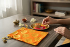 Metal Golden Pichawai Design Plate & Dibbi with Enamel Finish (Assorted) La Vie Bien Metal Golden Pichawai Design Plate & Dibbi with Enamel Finish (Assorted)
