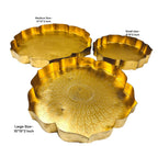 Metal Urli Tray, Set of 3 Festive Decor La Vie Bien Metal Urli Tray, Set of 3