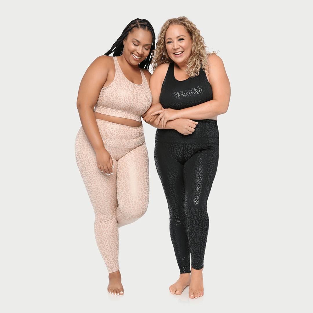 Metallic Cheetah Active Legging Clothing La Vie Bien Metallic Cheetah Active Legging