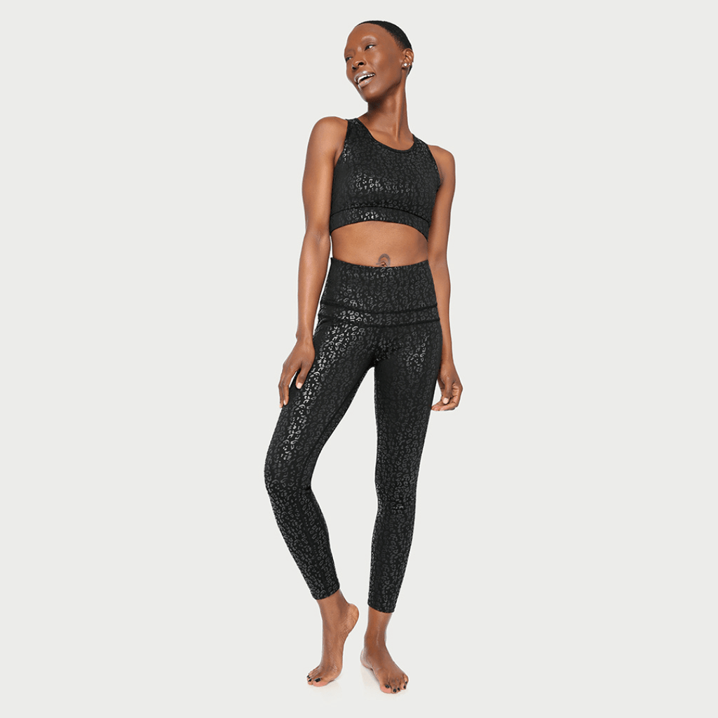 Metallic Cheetah Active Legging Clothing La Vie Bien Metallic Cheetah Active Legging