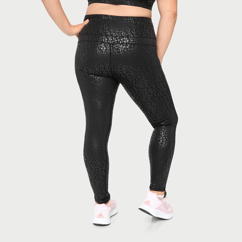 Metallic Cheetah Active Legging Clothing La Vie Bien Metallic Cheetah Active Legging