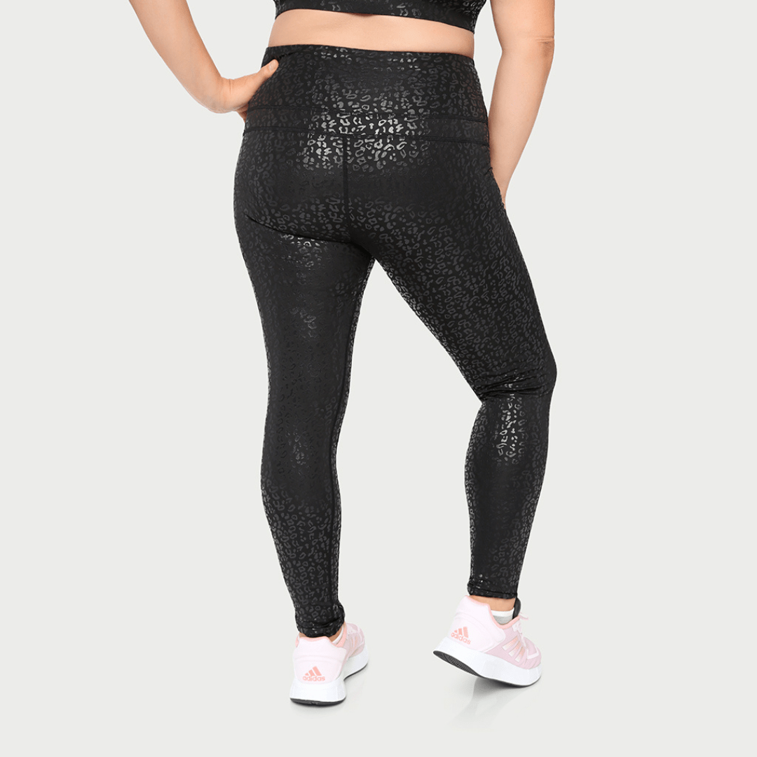 Metallic Cheetah Active Legging Clothing La Vie Bien Metallic Cheetah Active Legging
