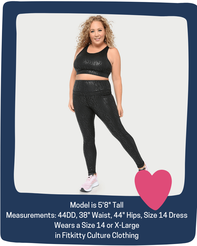 Metallic Cheetah Active Legging Clothing La Vie Bien Metallic Cheetah Active Legging