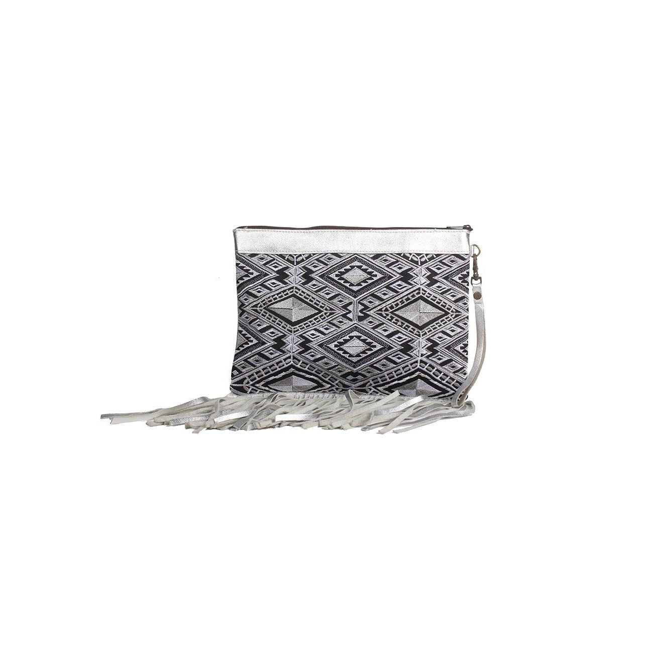 Metallic Leather & Embroidery Wristlet iPad | Tablet Bag - Thailand Bags La Vie Bien Metallic Leather & Embroidery Wristlet iPad | Tablet Bag - Thailand