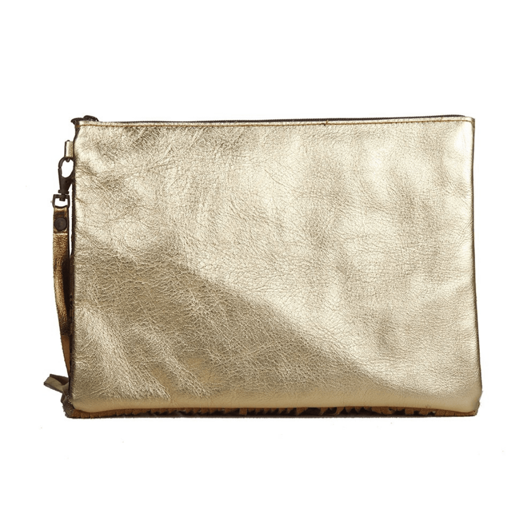 Metallic Leather & Embroidery Wristlet iPad | Tablet Bag - Thailand Bags La Vie Bien Metallic Leather & Embroidery Wristlet iPad | Tablet Bag - Thailand