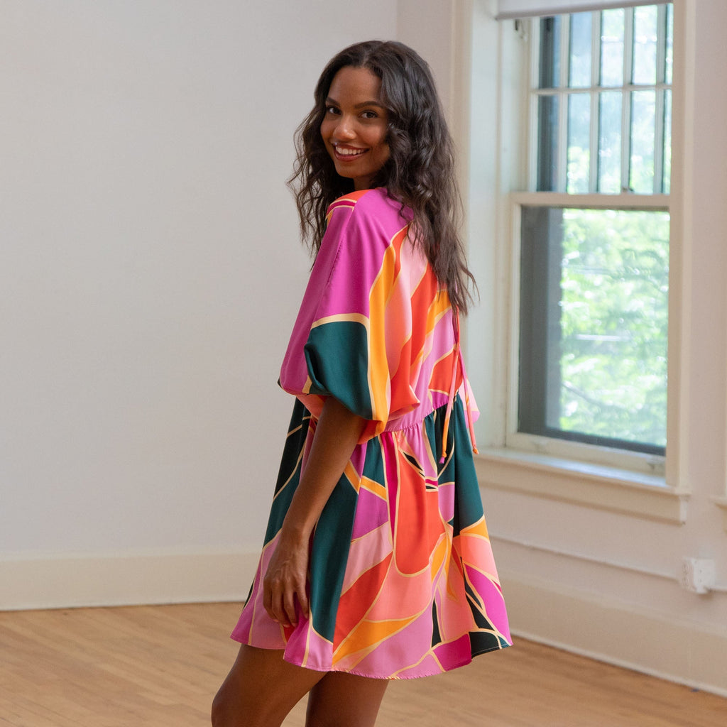 Metamorphosis Kimono Mini Dress Dresses & Skirts La Vie Bien Metamorphosis Kimono Mini Dress