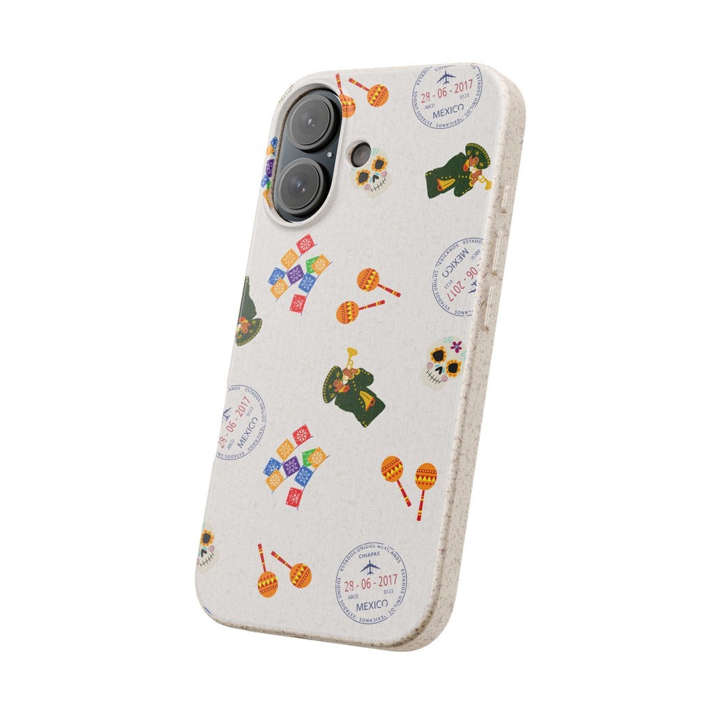 Mexican fiesta Biodegradable Phone Case — Colorful Fiesta Icons Eco iPhone Cover Phone Case La Vie Bien Mexican fiesta Biodegradable Phone Case — Colorful Fiesta Icons Eco iPhone Cover