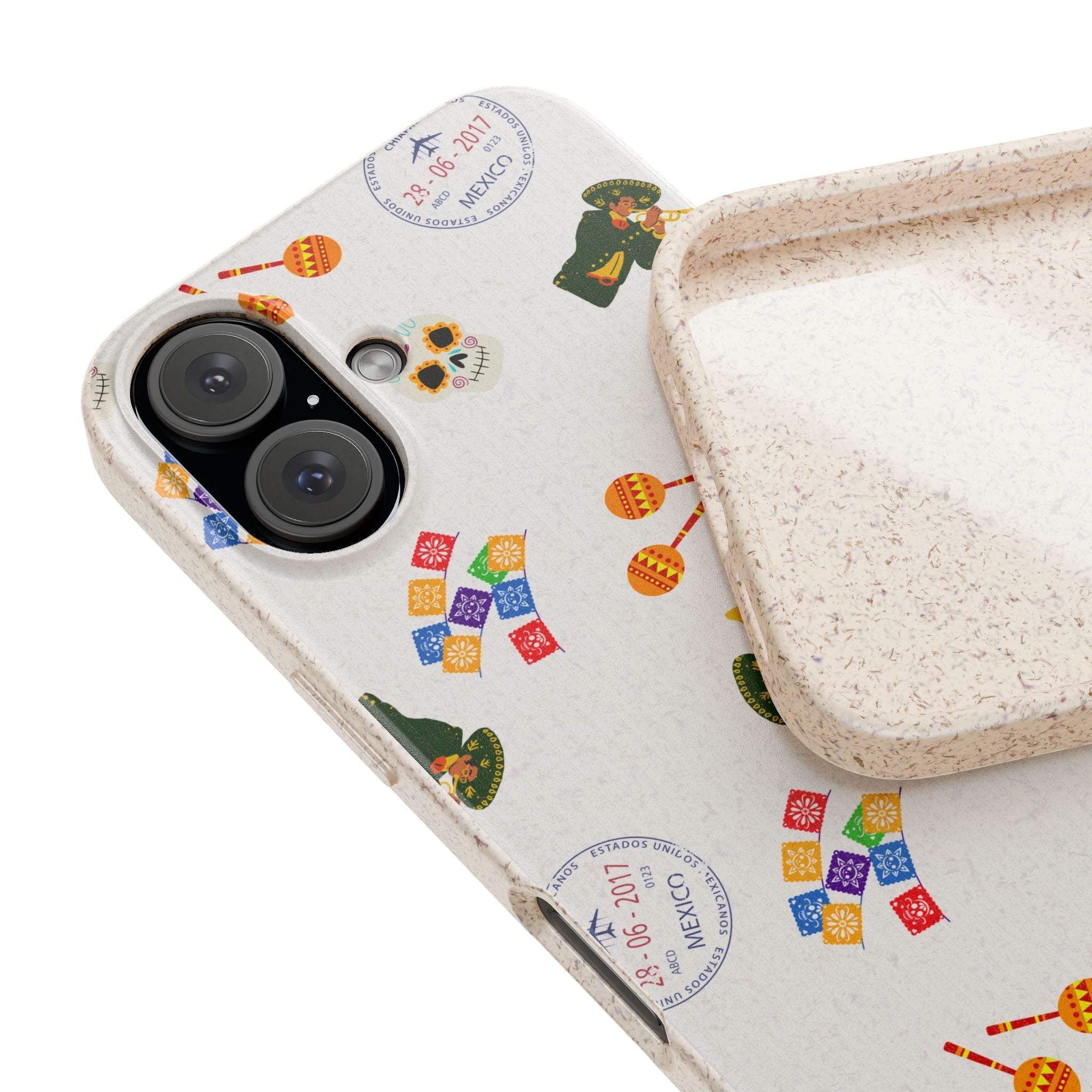 Mexican fiesta Biodegradable Phone Case — Colorful Fiesta Icons Eco iPhone Cover Phone Case La Vie Bien Mexican fiesta Biodegradable Phone Case — Colorful Fiesta Icons Eco iPhone Cover