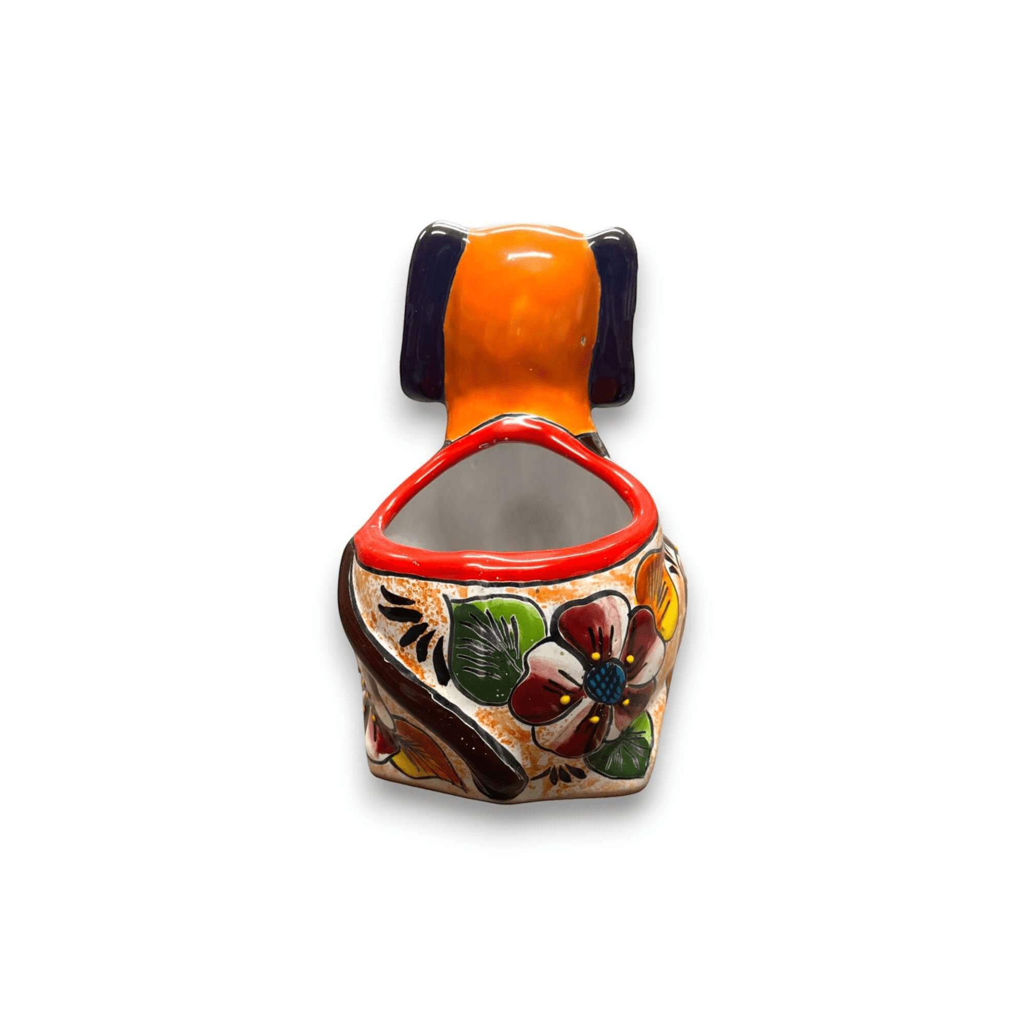 Mexican Handmade Dog Planter | Colorful Hand - Painted Talavera Dog Planter (Medium Size) Talavera Planter La Vie Bien Mexican Handmade Dog Planter | Colorful Hand - Painted Talavera Dog Planter (Medium Size)