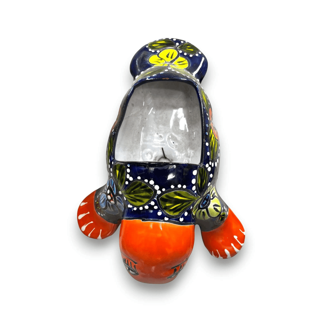 Mexican Handmade Seal Planter | Colorful Talavera Seal (Medium Size) Talavera Planter La Vie Bien Mexican Handmade Seal Planter | Colorful Talavera Seal (Medium Size)