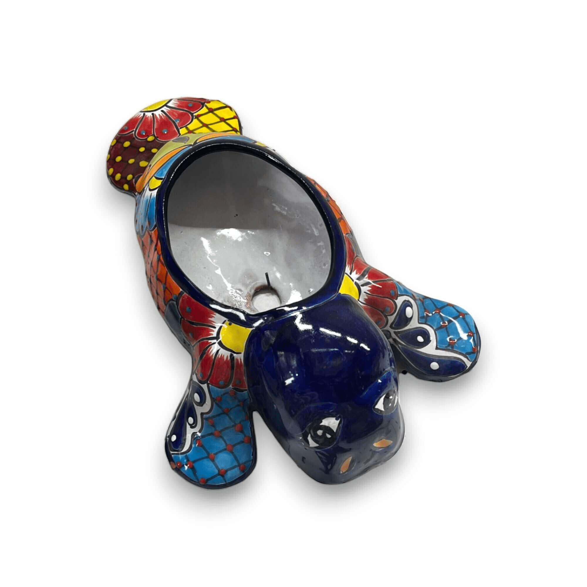 Mexican Handmade Seal Planter | Colorful Talavera Seal (Medium Size) Talavera Planter La Vie Bien Mexican Handmade Seal Planter | Colorful Talavera Seal (Medium Size)