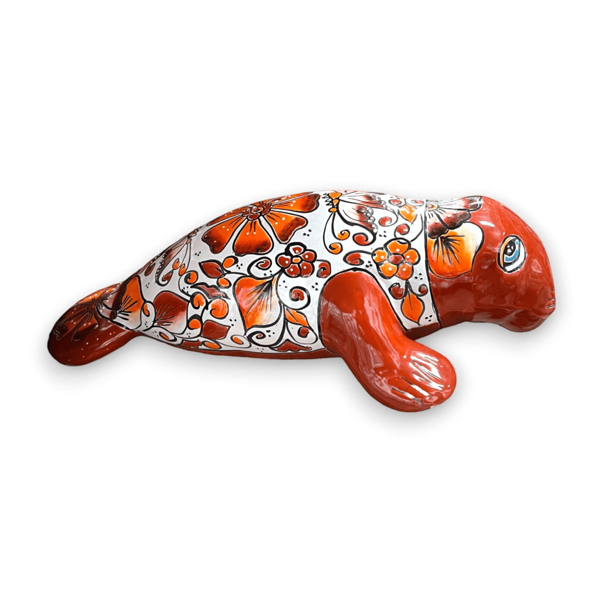 Mexican Handmade Seal Statue | Colorful Talavera Seal (Medium Size) Talavera Planter La Vie Bien Mexican Handmade Seal Statue | Colorful Talavera Seal (Medium Size)