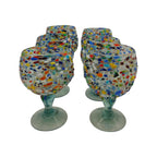 Mexican Margarita Glass | Fish Bowl Confetti Pebble Mexican Margarita Glass La Vie Bien Mexican Margarita Glass | Fish Bowl Confetti Pebble