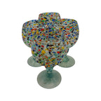 Mexican Margarita Glass | Fish Bowl Confetti Pebble Mexican Margarita Glass La Vie Bien Mexican Margarita Glass | Fish Bowl Confetti Pebble