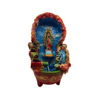 Handcrafted Mexican Outdoor Fountain | Painted Traditional Water Feature
