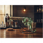 Mexican Revolver Tequila Decanter Set | Glass Gun with Shot Glasses Mexican Decanter La Vie Bien Mexican Revolver Tequila Decanter Set | Glass Gun with Shot Glasses