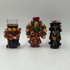 Mexican Shot Glass Set | Artisan Aztec Warrior Decanter Kit Aztec Decor La Vie Bien Mexican Shot Glass Set | Artisan Aztec Warrior Decanter Kit