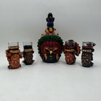 Mexican Shot Glass Set | Artisan Aztec Warrior Decanter Kit Aztec Decor La Vie Bien Mexican Shot Glass Set | Artisan Aztec Warrior Decanter Kit