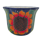 Mexican Talavera Sunflower Pot | Handmade Ceramic Planter Talavera Flower Pot La Vie Bien Mexican Talavera Sunflower Pot | Handmade Ceramic Planter