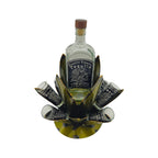 Mexican Tequila Decanter Set | Agave Metal Bar Display Mexican Decanter La Vie Bien Mexican Tequila Decanter Set | Agave Metal Bar Display