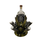 Mexican Tequila Decanter Set | Agave Metal Bar Display Mexican Decanter La Vie Bien Mexican Tequila Decanter Set | Agave Metal Bar Display