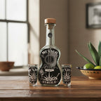 Mexican Tequila Decanter Set | Guitar Design with Shot Glasses Mexican Decanter La Vie Bien Mexican Tequila Decanter Set | Guitar Design with Shot Glasses