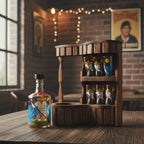 Mexican Tequila Decanter Set | Rustic Cantina Bar Display Mexican Decanter La Vie Bien Mexican Tequila Decanter Set | Rustic Cantina Bar Display
