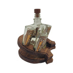 Mexican Tequila Decanter Set | Rustic Horseshoe Wood Display Mexican Decanter La Vie Bien Mexican Tequila Decanter Set | Rustic Horseshoe Wood Display