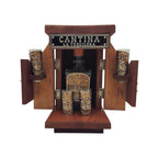 Mexican Tequila Decanter Set | Wooden Cantina Box & 4 Shot Glasses Mexican Decanter La Vie Bien Mexican Tequila Decanter Set | Wooden Cantina Box & 4 Shot Glasses