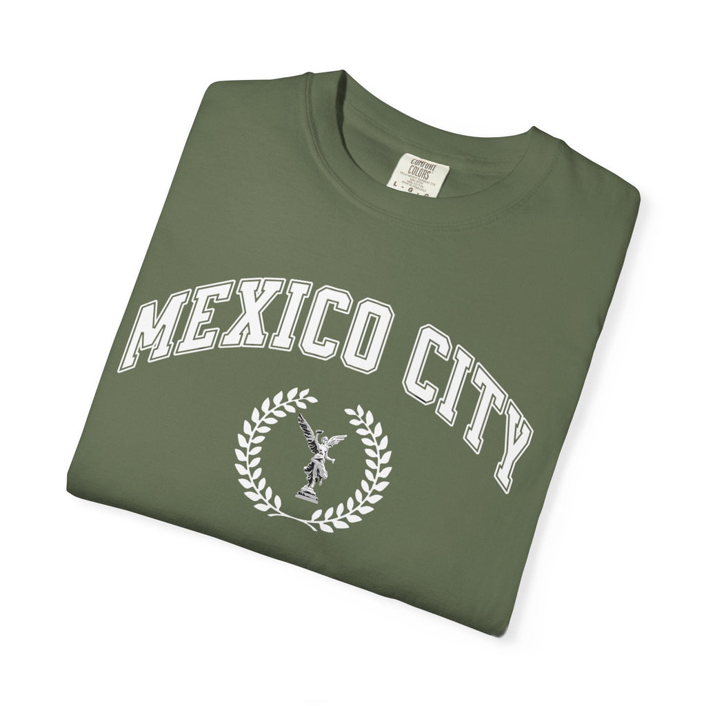 Mexico City Vintage Tee — Laurel Crest with Monumento a la Independencia Graphic T-Shirt T-Shirt La Vie Bien Mexico City Vintage Tee — Laurel Crest with Monumento a la Independencia Graphic T-Shirt
